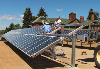 NCAT solar array instal