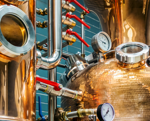 Copper brewing tanks Copper brewing tanks