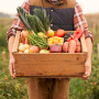 A box of local foods