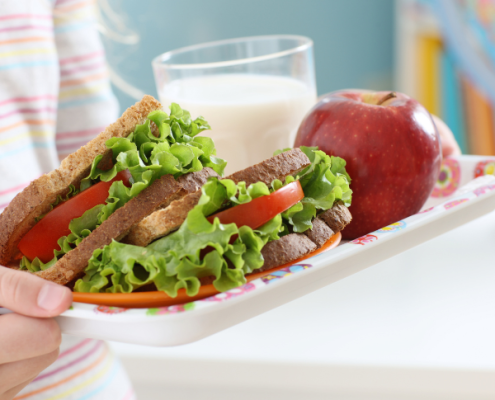 School lunch tray